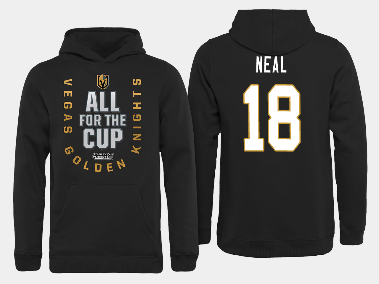 Men NHL Vegas Golden Knights 18 Neal All for the Cup hoodie